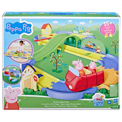 Peppa Pig All Around Peppa’s Town Set with Adjustable Track
