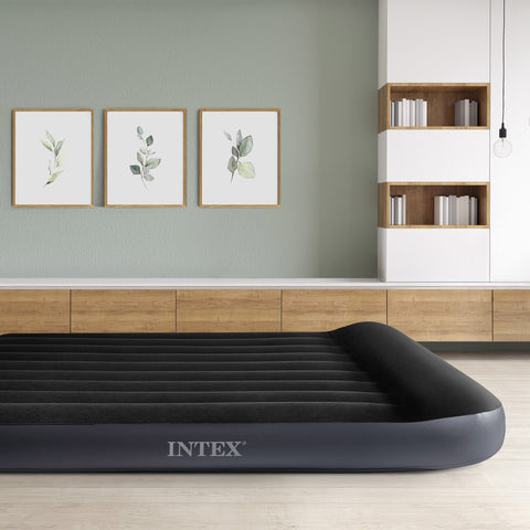 Intex Dura-Beam Pillow Rest Classic Airbed with Internal Pump 191x137x25cm