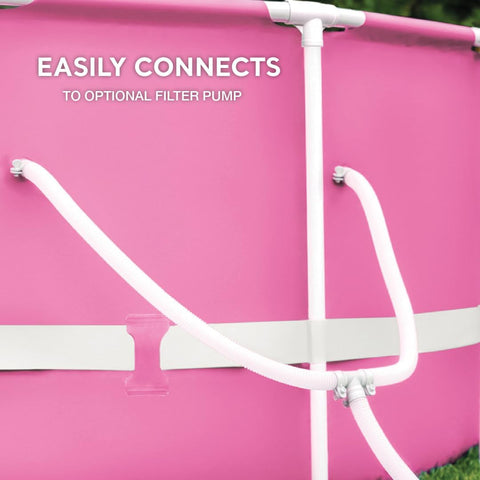 Intex Pink Metal Frame Above Ground Pool 244x76cm