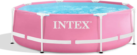 Intex Pink Metal Frame Above Ground Pool 244x76cm