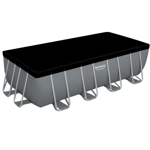 Bestway Power Steel Above Ground Rectangular Pool Set with Sand Pump 488x244x122cm