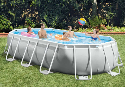 Intex Prism Frame Above Ground Oval Pool Set 503x274x122cm