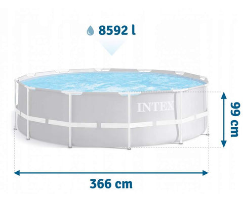 Intex Prism Frame Above Ground Pool Set 366x100cm
