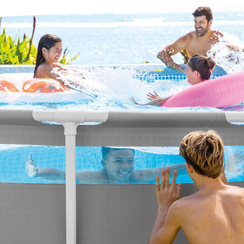 Intex Prism Frame Clearview Premium Above Ground Pool Set 488x122cm