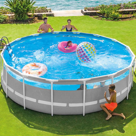 Intex Prism Frame Clearview Premium Above Ground Pool Set 488x122cm