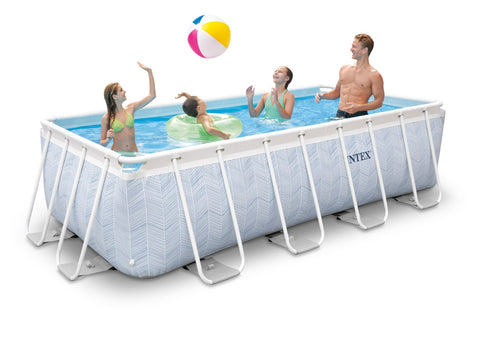 Intex Prism Frame Rectangular Chevron Pool Set 400x200x100cm