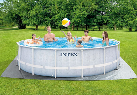 Intex Prism Frame Round Chevron Pool Set 488x122cm