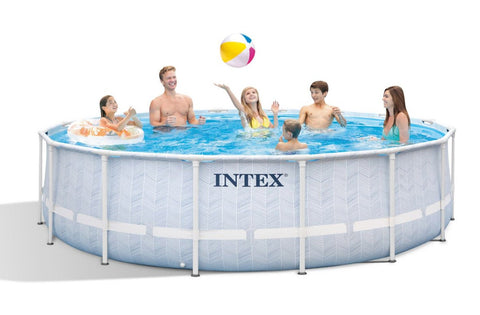 Intex Prism Frame Round Chevron Pool Set 488x122cm
