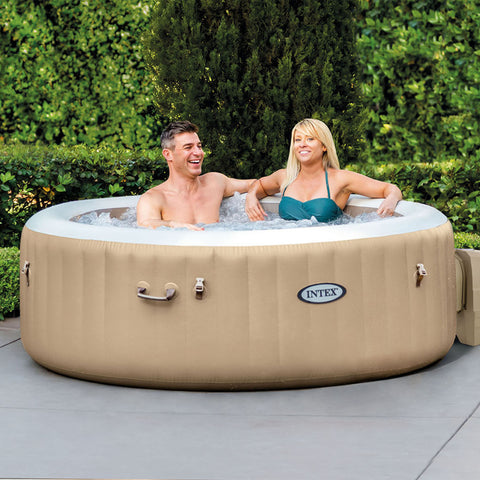 Intex PureSpa Bubble Massage Round Spa 196x71cm + Energy Efficient Cover 4 Person