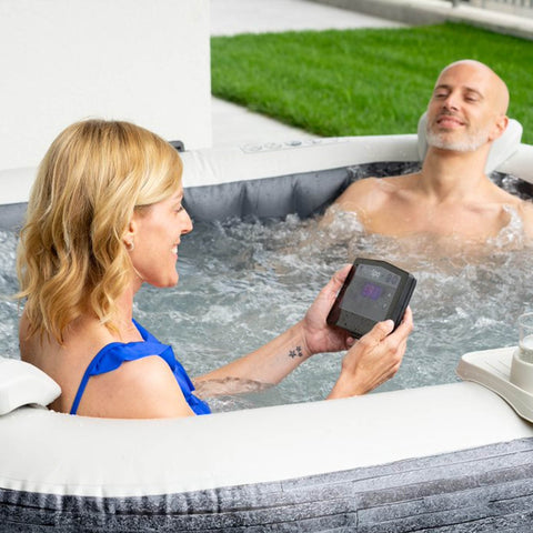 Intex PureSpa Greystone Deluxe Square Bubble Spa Set 211x71cm, 4 Person