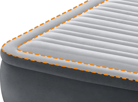 Intex Queen Comfort Plush Elevated Airbed with Bip 203x152x46cm