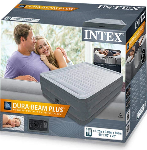 Intex Queen Comfort Plush High-Rise Fiber-Tech with Bip 203x152x56cm