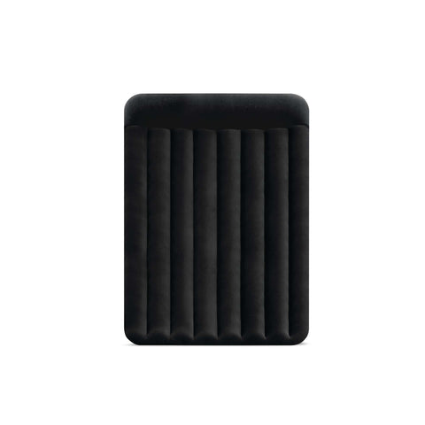 Intex Queen Dura-Beam Pillow Rest Raised Air Mattress With Built-In Pump 203x152x42cm