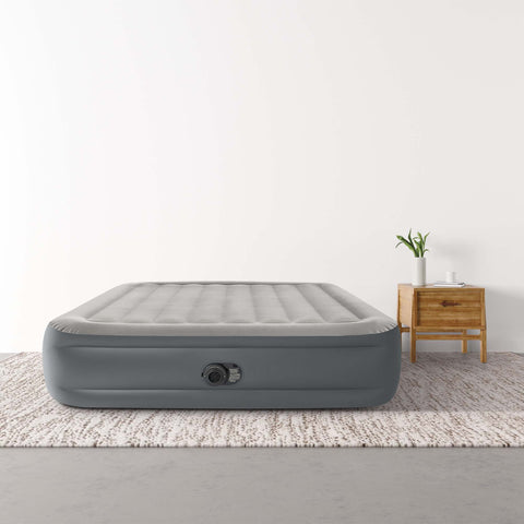 Intex Queen Dura-Beam Plus Essential Rest Air Mattress With Built-In Pump 203x152x46cm