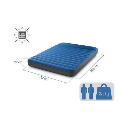 Intex Queen Dura-Beam TruAire Camping Mattress With QuickFill USB Pump 203x152x22cm