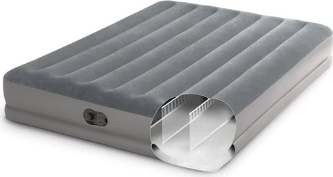 Intex Queen Dura-Beam Prestige Air Mattress With Fastfill USB Pump 203x152x30cm