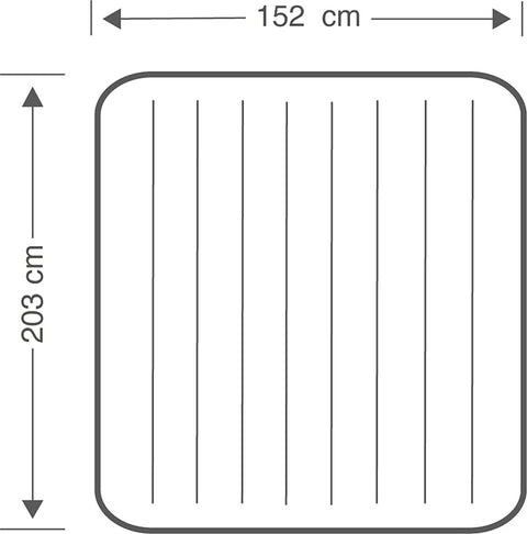 Intex Queen Dura-Beam Series Classic Downy Airbed 203x152x25cm