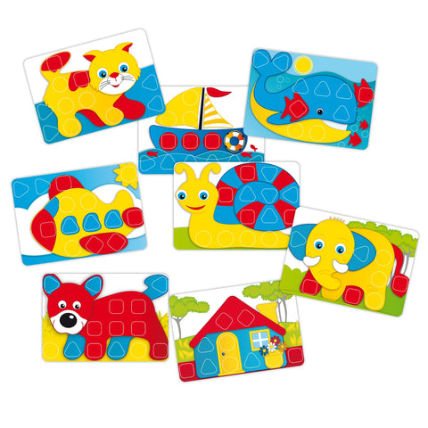 Quercetti Fantacolor Baby 3D Mosaic and Buttons