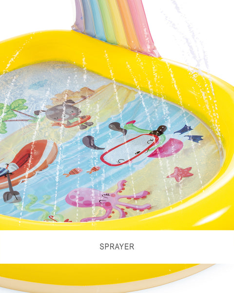Intex Rainbow Arch Inflatable Spray Kiddie Pool 147x130x86cm