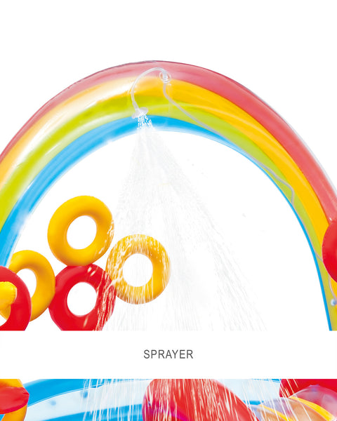Intex Rainbow Ring Inflatable Play Center With Slide 297x193x135cm