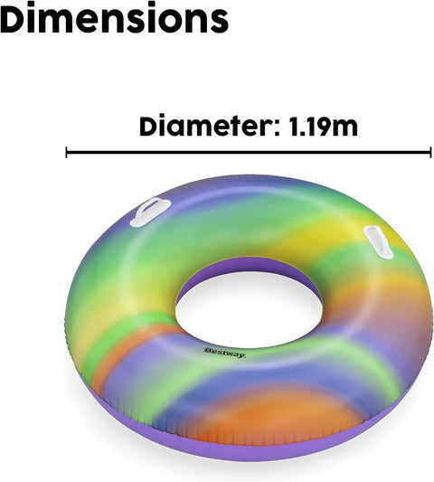 Bestway Rainbow Swim Tube 119cm