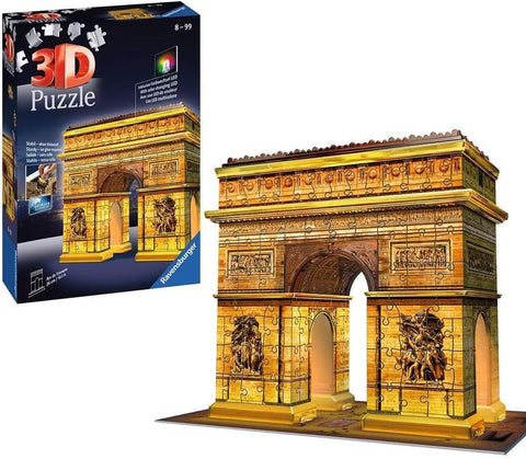 Ravensburger Arc De Triomphe Night Edition 3D Puzzle 216 Pieces