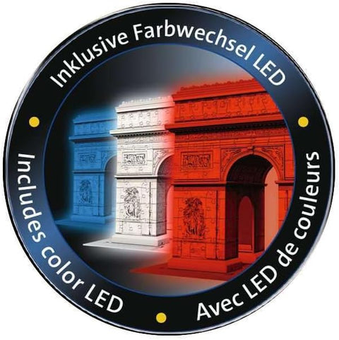 Ravensburger Arc De Triomphe Night Edition 3D Puzzle 216 Pieces