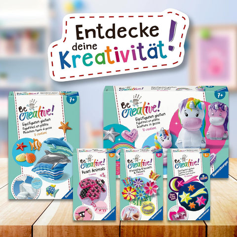 Ravensburger Be Creative Plaster Casting Unicorn Craft Set