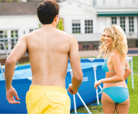 Intex Rectangular Frame Above Ground Pool 450x220x84cm