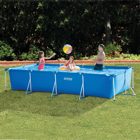 Intex Rectangular Frame Above Ground Pool With Filter Pump 450x220x84cm