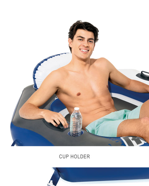 Intex River Run Connect Inflatable Floating Lake Lounge 130x126cm