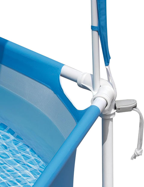 Intex Round Metal Frame Above Ground Pool With Canopy 183x38cm