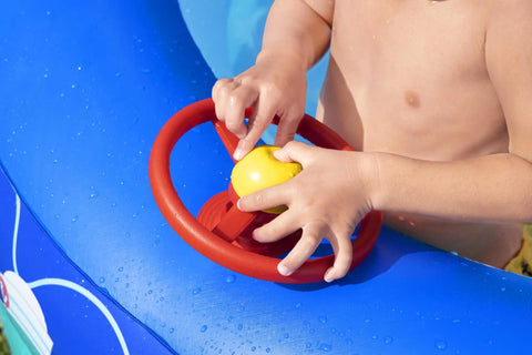 Bestway Sea Captain Inflatable Family Pool With UV Careful Sunshade 213x155x132cm