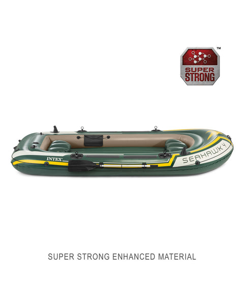 Intex Seahawk 4 Inflatable Boat Set 4 Person 351x145x48cm