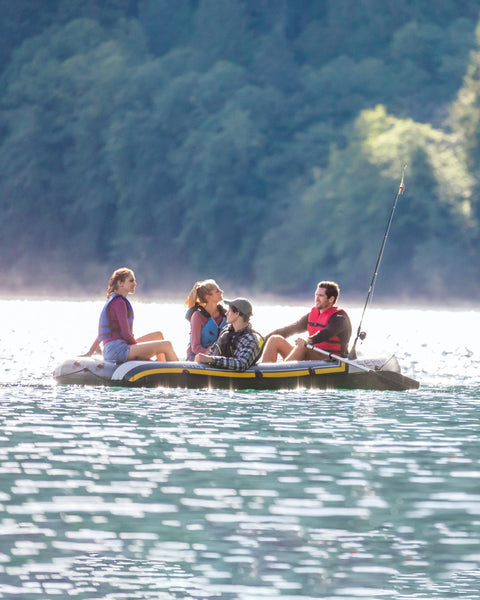 Intex Seahawk 4 Inflatable Boat Set 4 Person 351x145x48cm