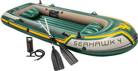 Intex Seahawk 4 Inflatable Boat Set 4 Person 351x145x48cm