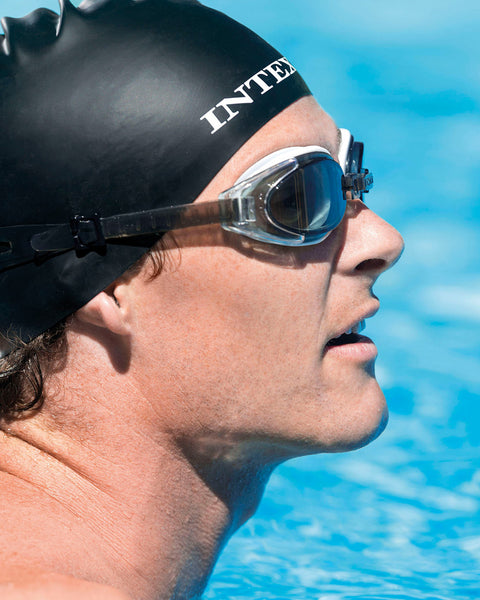 Intex Silicone Swim Caps 8+ yrs