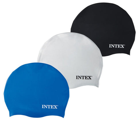 Intex Silicone Swim Caps 8+ yrs