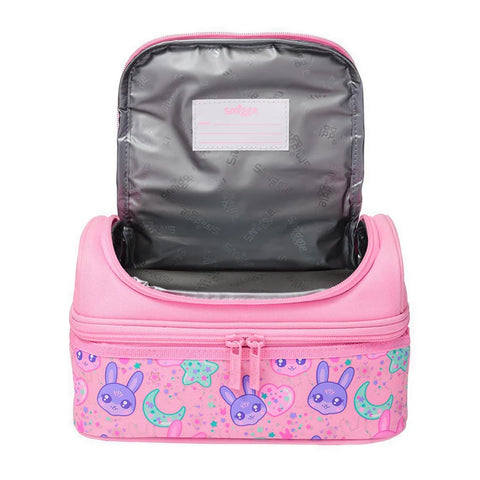 Smiggle Pink All Stars Double Decker Lunch Bag