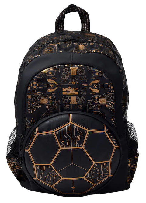 Smiggle Black Livewire Classic Backpack 42cm