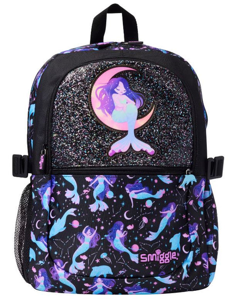 Smiggle Black Mix Limitless Classic Attach Backpack 42cm
