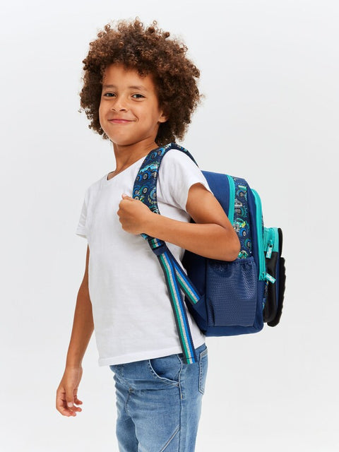 Smiggle Blue Blast Off Junior Character Backpack 38cm