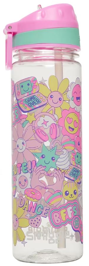 Smiggle Pink Epic Adventures Drink Up Bottle 650ml