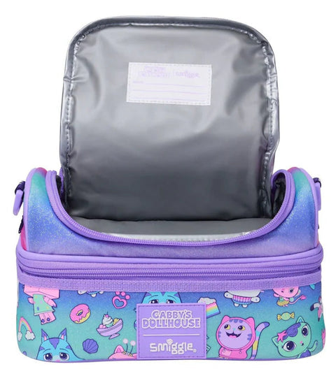 Smiggle Gabby's Dollhouse Double Decker Lunch Bag With Strap