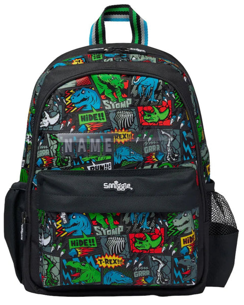Smiggle Grey Happy Tales Junior Id Backpack 36cm