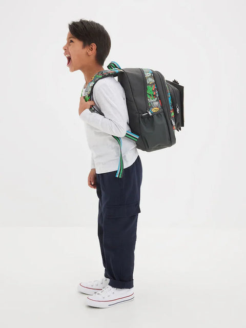 Smiggle Grey Junior Happy Tales Character Backpack