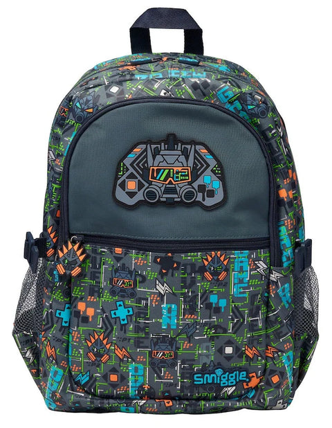 Smiggle Grey Trailblazer Classic Attach Backpack 42cm