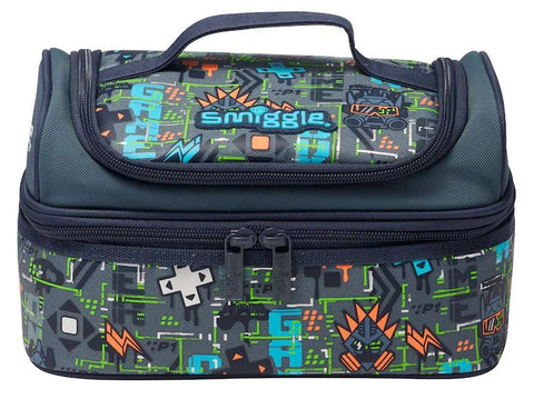 Smiggle Grey Trailblazer Double Decker Lunch Bag