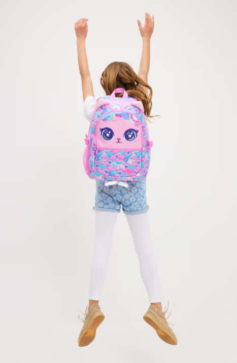 Smiggle Hi There Oblong Pur-Maid Classic Attach Backpack 42cm