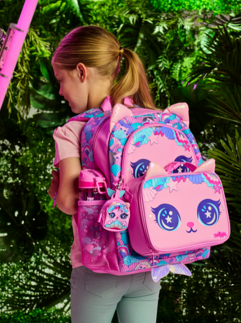 Smiggle Hi There Oblong Pur-Maid Classic Attach Backpack 42cm